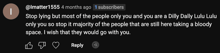 Hate Comment 7